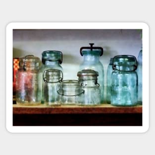 Cooking - Canning Jars on Shelf Sticker